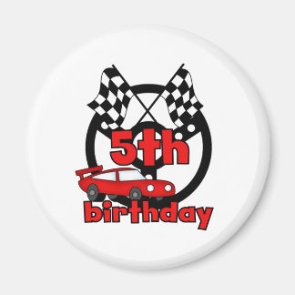 Imán 5to cumpleaños de las carreras de coches