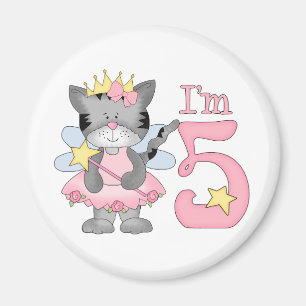 Imán 5to cumpleaños de princesa Kitty