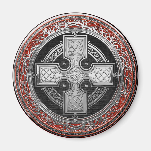 Imán [600] Antiguo Cruce de Cuchillo de Plata Sagrada C (Frente)