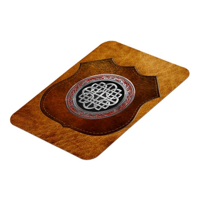 Imán [600] Cruz de nudo sagrado de plata celta (Lado Izquierdo)