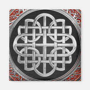 Imán [600] Cruz de nudo sagrado de plata celta