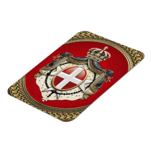 Imán [600] Orden de Malta - Escudo de armas SMOM