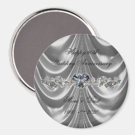 Imán 60.º Boda Aniversario de Diamante Corazón