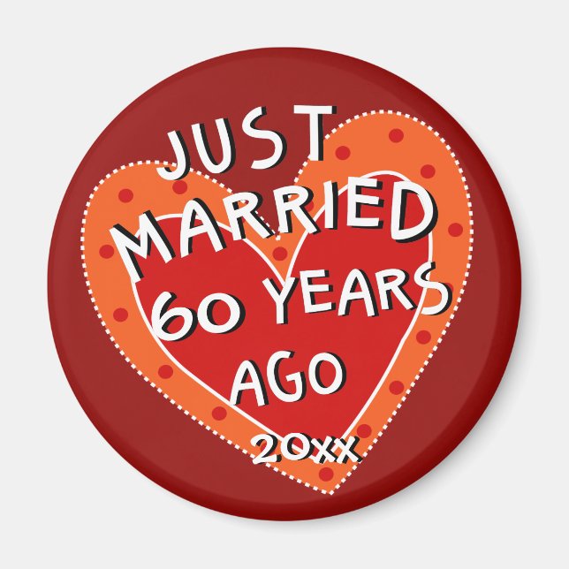 Imán 60° Aniversario o cualquier regalo caprichoso del  (Frente)
