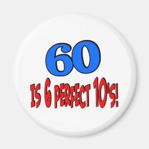 Imán 60 es los 6 años 10 perfectos (AZULES)