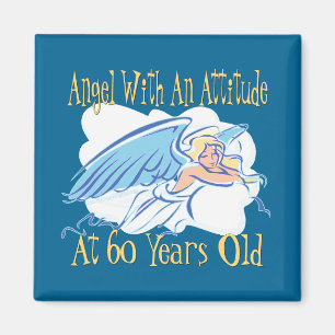 Imán 60.o cumpleaños del ángel