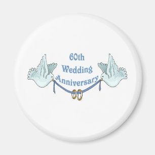 Imán 60.os regalos t del aniversario de boda