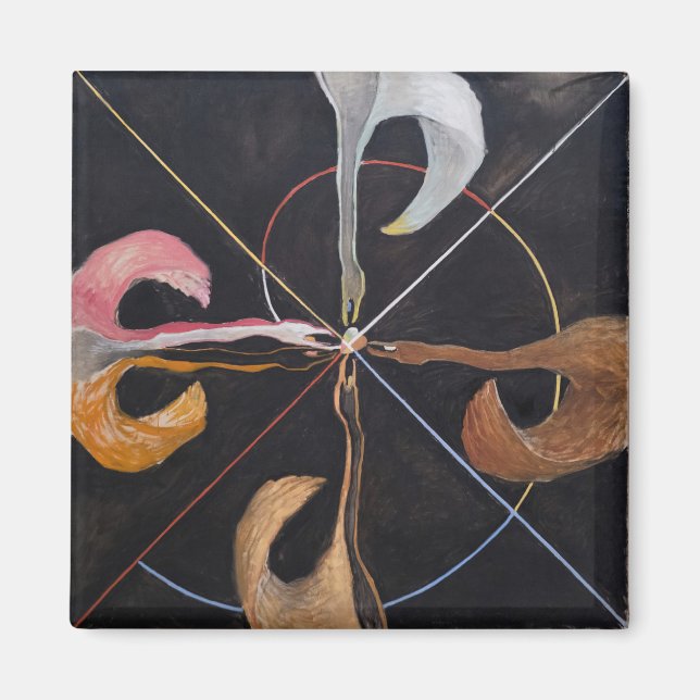 Imán 6386-Hilma af Klint Group IX SUW El cisne Nº 7 (Frente)