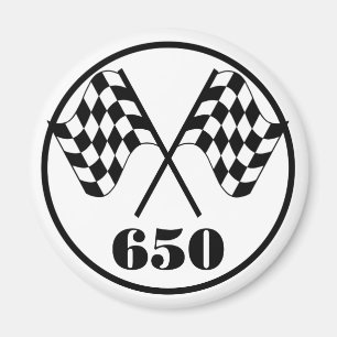 Imán 650 banderas a cuadros