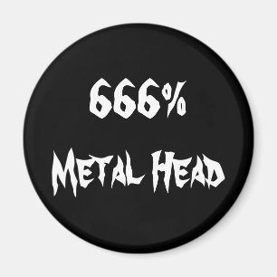 Imán 666% de cabeza Metalizado