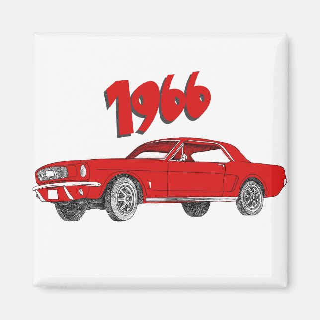 Imán 66 mustang (Frente)