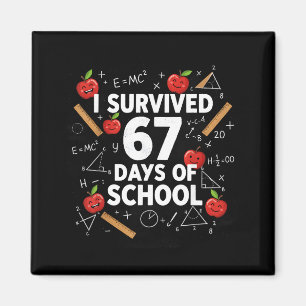 Imán 67º día de escuela para maestros niños 67 matemáti