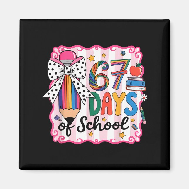 Imán 67º Día De La Escuela 67 Seis Siete Profesor De Ma (Frente)