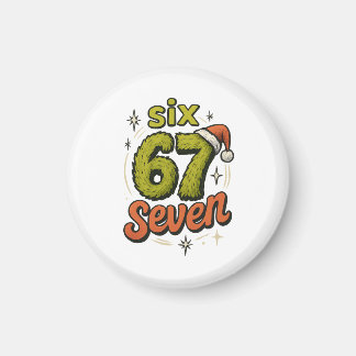 Imán 67, 6-7 meme, 6 7 funny, 67 christmas