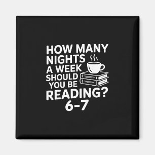 Imán 67 Amante de la lectura divertido seis siete meme 