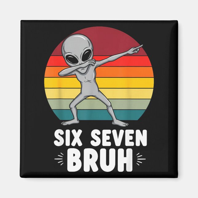 Imán 67 Animals Funny 67 Brainrot Youth Kids Alien 67  (Frente)