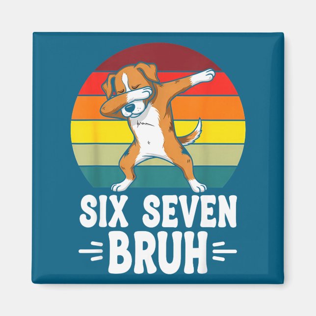 Imán 67 Animals Funny 67 Brainrot Youth Kids Dog 67  (Frente)