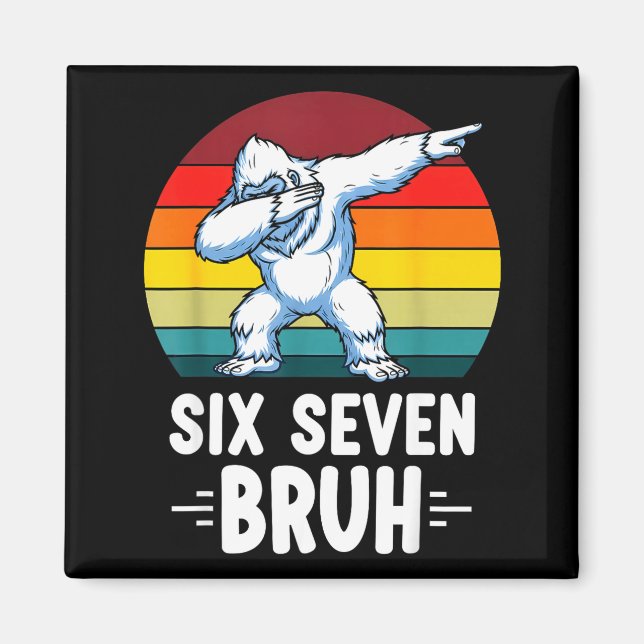 Imán 67 Animals Funny 67 Brainrot Youth Kids Yeti 67  (Frente)