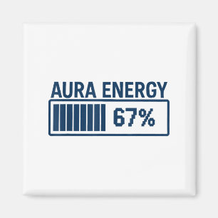 Imán 67 Aura a las Seis Siete Meme Divertido Argot Gen 