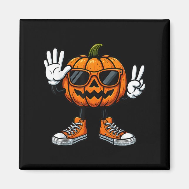 Imán 67 Calabaza de Halloween divertida meme de Brainro (Frente)