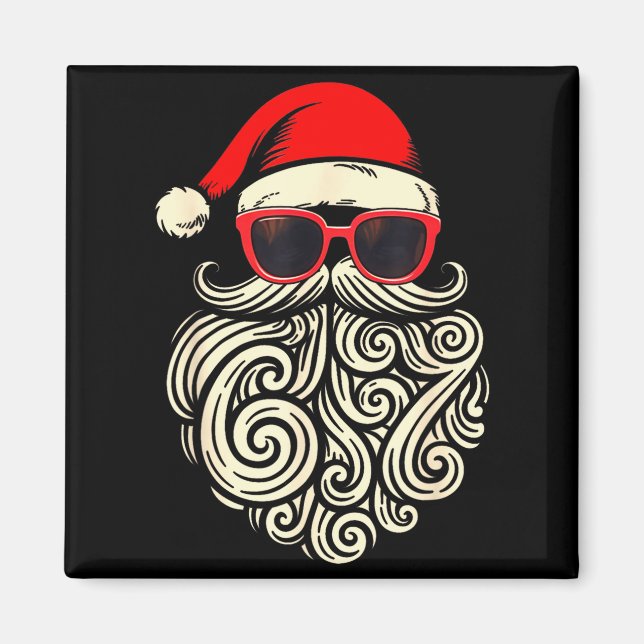 Imán 67 Christmas 6 7 Santa Six Seven Meme Christmas Bo (Frente)