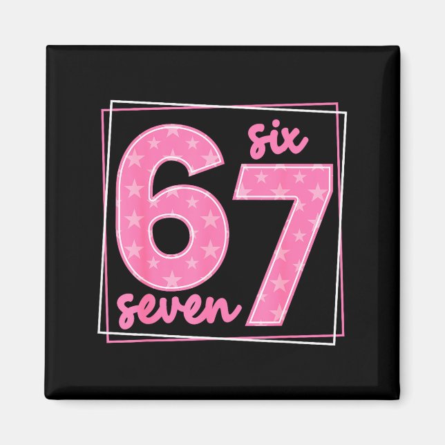 Imán 67 Cumpleaños divertido número 67 Meme  (Frente)