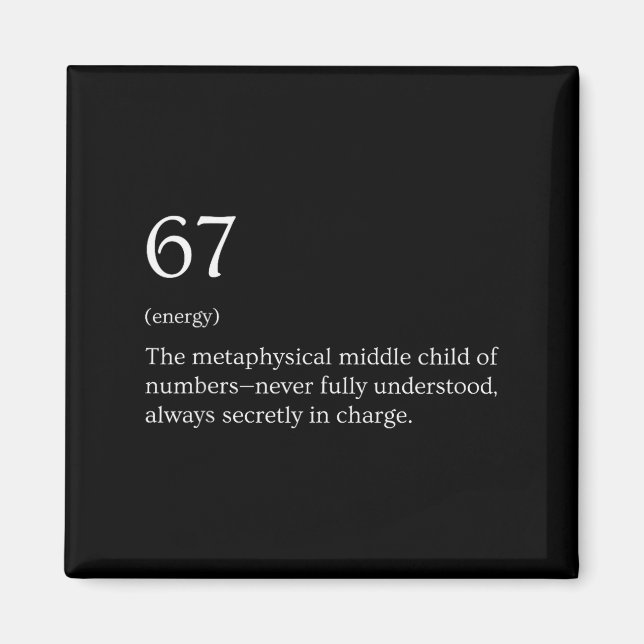 Imán 67 Definition Meme  (Frente)