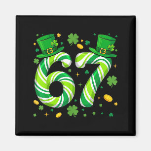 Imán 67 Día de San Patricio Divertido Seis Siete Meme N