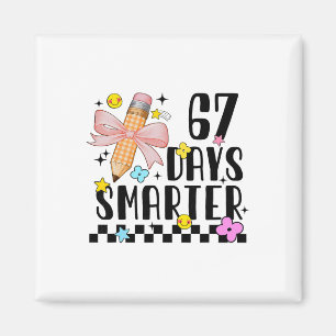 Imán 67 Días De Escuela Divertido Estudiante 67 Días Má
