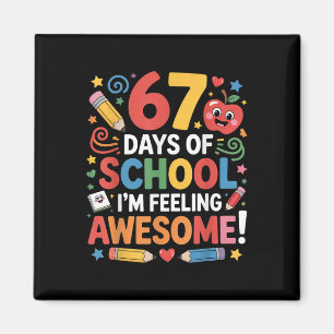 Imán 67 Días De Escuela Sintiendo Increíble Meme 100º D