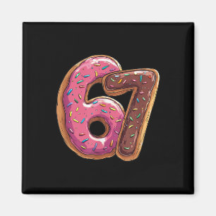 Imán 67 Donut Seis Siete Modismo de Gen Alfa Meme
