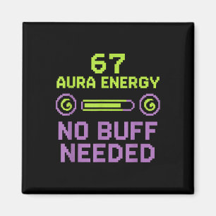 Imán 67 Energía Aura No se Necesita Buff Retro Pixel Ga