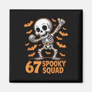 Imán 67 Equipo Espeluznante Halloween Esqueleto 6 7 Mem