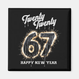 Imán 67 Feliz Nochevieja Seis Siete Divertido 2026 Cere
