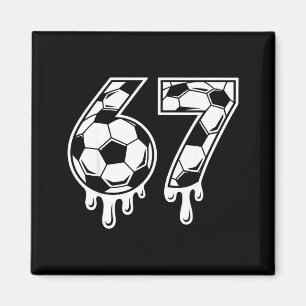 Imán 67 Fútbol Helado Goteo Gen Alfa Seis Siete Meme