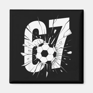 Imán 67 Fútbol Seis Siete 6 7 Meme 67