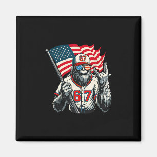 Imán 67 Gran Pie Meme Gracioso Seis Jerga Alfa De Siete