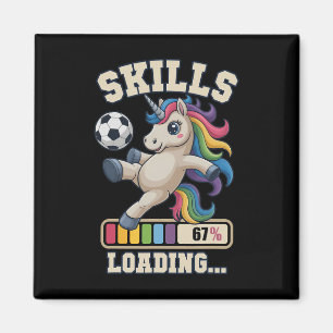 Imán 67 Habilidades de fútbol unicornio cargando ganar