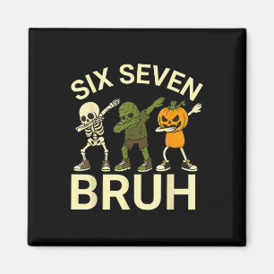 Imán 67 Halloween Divertido Seis Siete Meme Brainrot Ca