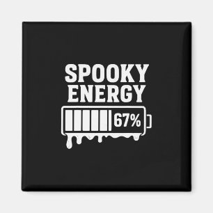 Imán 67 Halloween Energías espeluznantes Brainrot Meme 