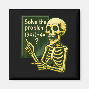 Imán 67 Halloween Matemáticas Divertido Seis Siete Meme