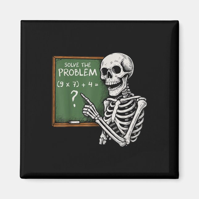 Imán 67 Halloween Matemáticas Divertido Seis Siete Meme (Frente)