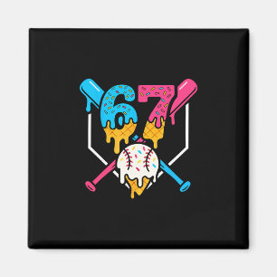 Imán 67 Helado Goteo Vender Meme Seis Siete Gen Alpha S