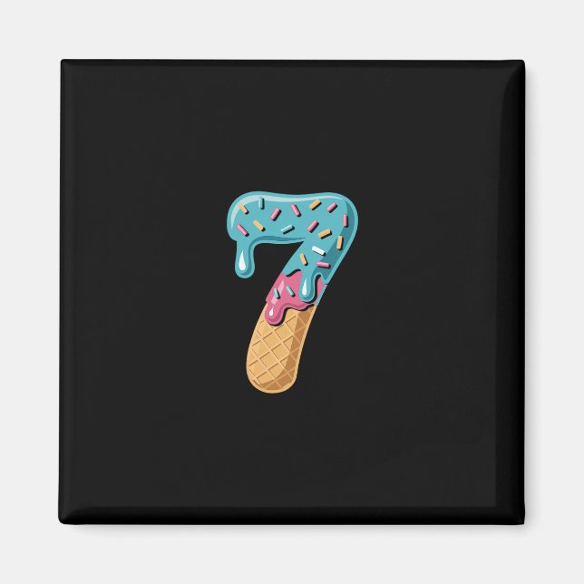 Imán 67 Ice Cream Drip Meme Funny Six Seven Matching Pa (Frente)