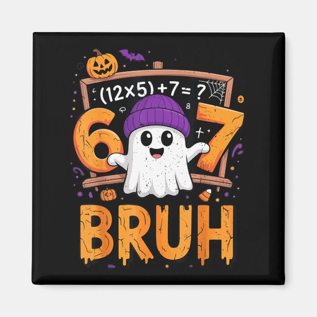 Imán 67 Math Teacher Halloween Costume Mathematics Math (Frente)