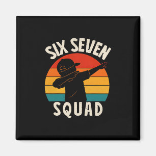Imán 67 Meme 6 7 Números Dabbing Seis Siete Equipo Dive