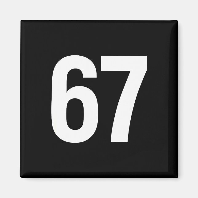 Imán 67 Meme Alpha Gen-z Aura Energy Style  (Frente)