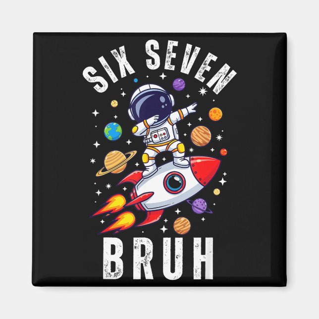 Imán 67 Meme astronauta haciendo Dabbing en el espacio  (Frente)