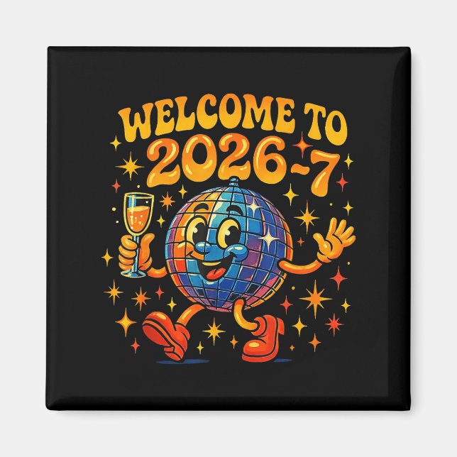 Imán 67 Meme Countdown Happy New Year Funny Drip Number (Frente)