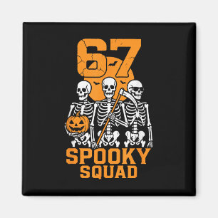 Imán 67 Meme de Halloween 6 7 Números Seis Sete Criança